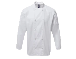 weiße Kochjacke Arbeitskleidung für den Textildruck